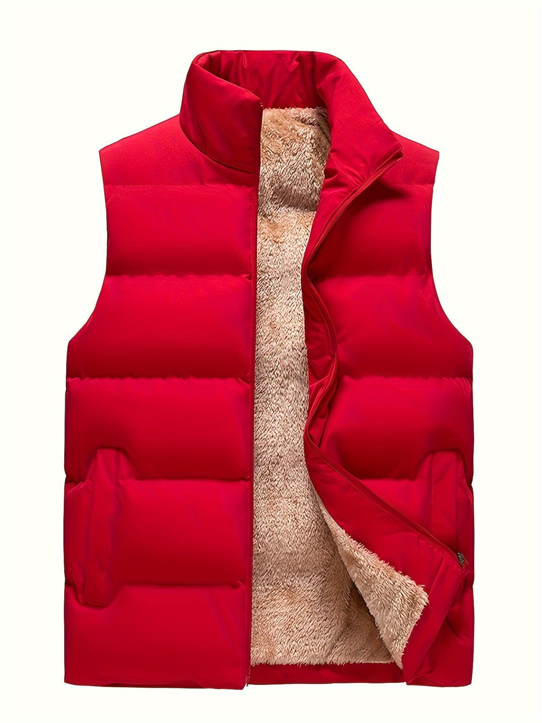 Modern heren fleece wintervest, comfortabele warme herenkleding voor elke man. Stijlvol en praktisch.
