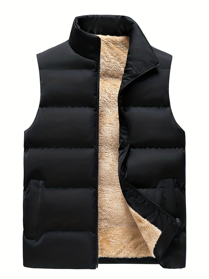 Warm heren fleecevest, perfecte laag bovenkleding voor gure winterdagen. Comfortabel en veelzijdig.