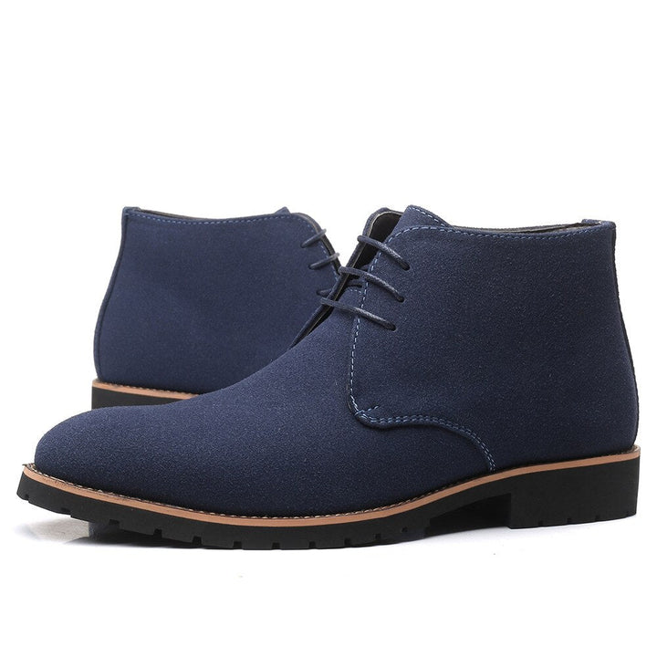 Stijlvolle slip-on heren enkellaarzen in leer, comfortabele en veelzijdige casual schoenen voor heren.