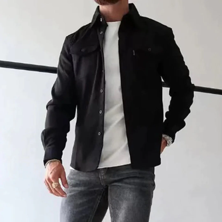Heren veelzijdige overhemdjas, ideaal overshirt voor lente en herfst. Casual en smart bovenkleding.