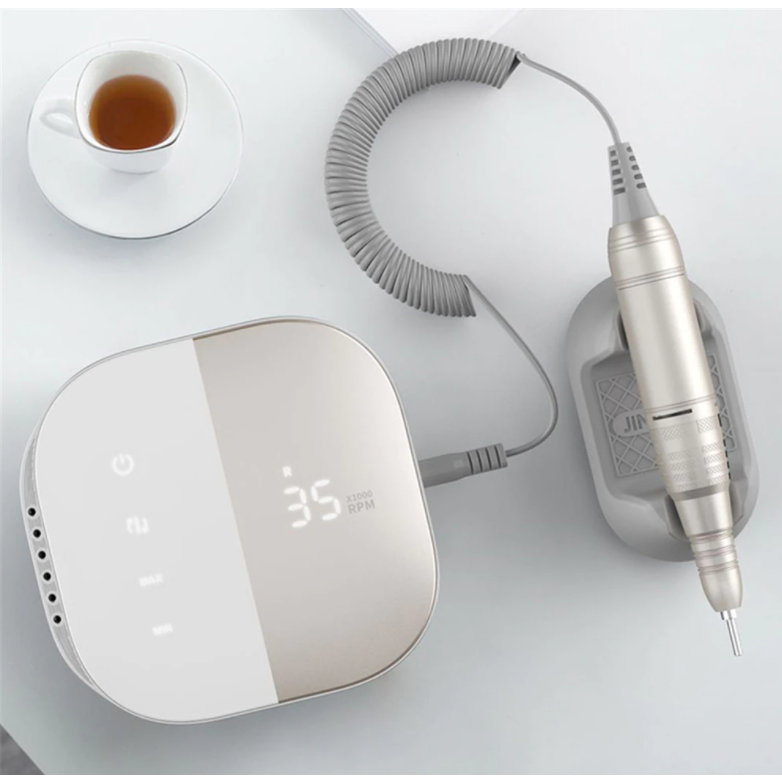 Professionele elektrische vijl voor pedicure, efficiënt en comfortabel; ideaal voor voet- & nagelverzorging.