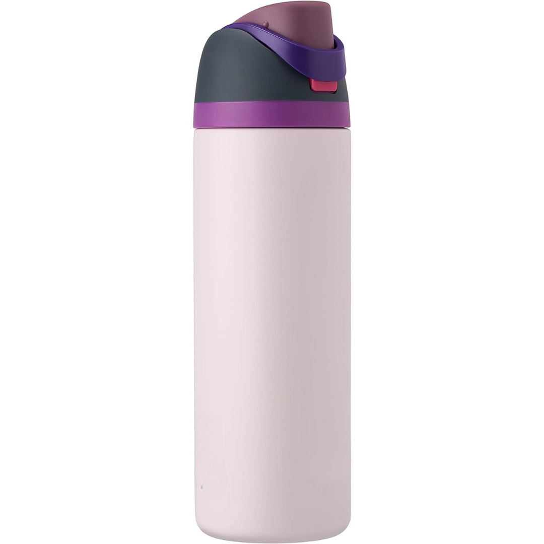 "Lekvrije RVS waterfles met dubbele wandisolatie, BPA-vrij, met handig rietje, modern design, diverse kleuren."