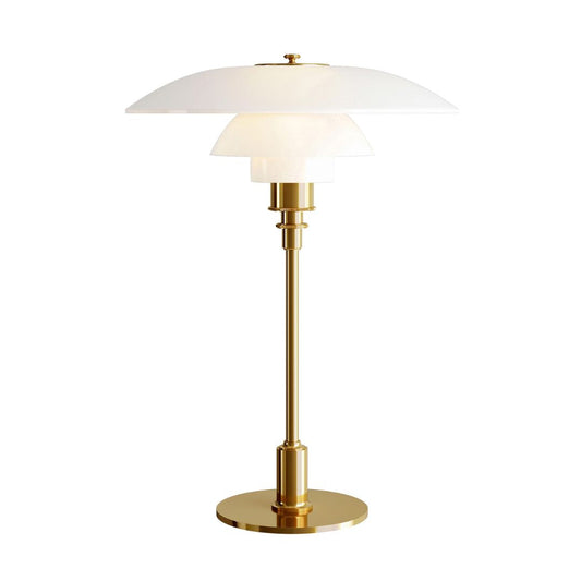 "Lena Scandinavische tafellamp van glas met LED, moderne stijl, strak ontwerp, elegant en veelzijdig voor elk interieur."