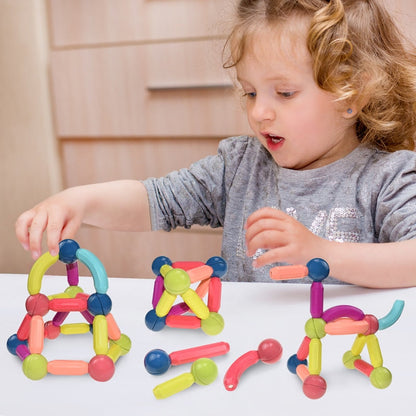 "Levendige magnetische bouwstenen voor kinderen, ideaal creatief speelgoed voor educatief en fantasierijk spel."