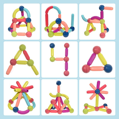 "Levendige magnetische bouwstenen voor kinderen, ideaal creatief speelgoed voor educatief en fantasierijk spel."
