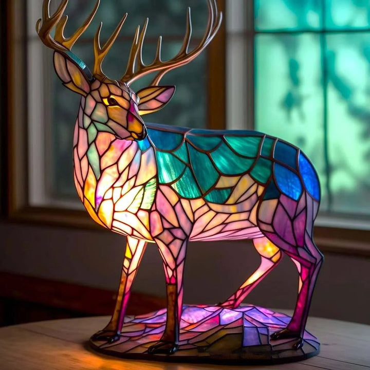 Exclusief dieren nachtlampje, handgemaakt hars, warme LED verlichting voor thuis.