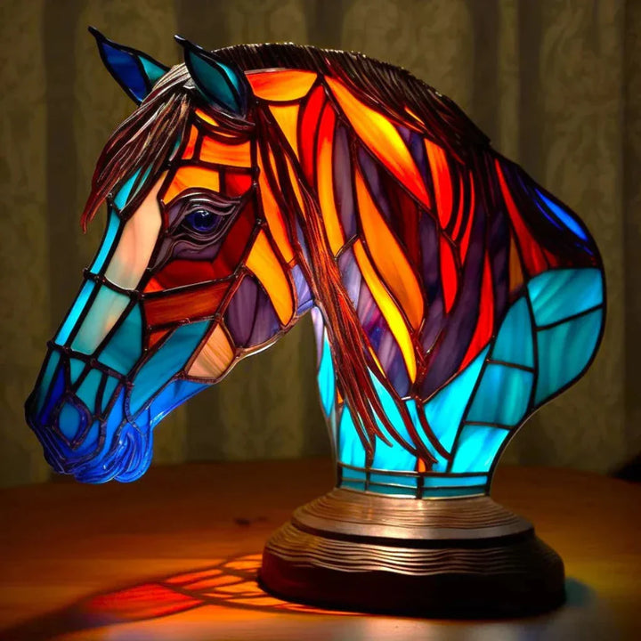 Dierenkunst nachtlampje, LED sfeerlamp van hars, unieke decoratie voor thuis.