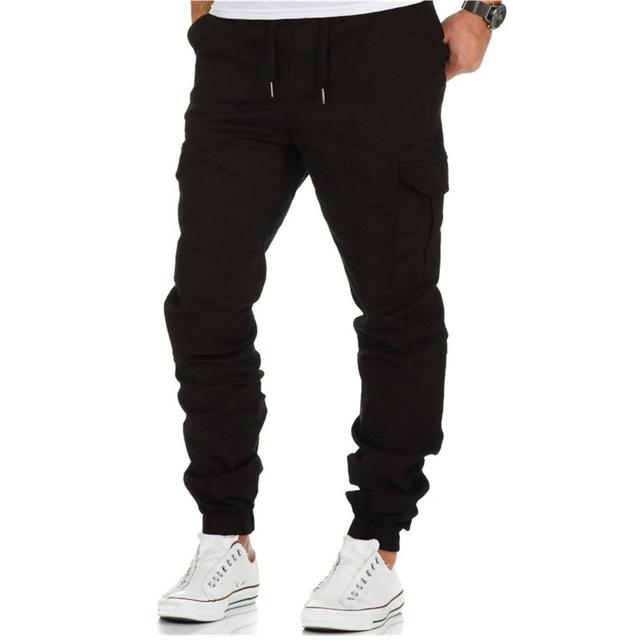 Stijlvolle heren multi-pocket cargobroek van katoenmix, ideaal voor streetwear en lente/herfst comfort.