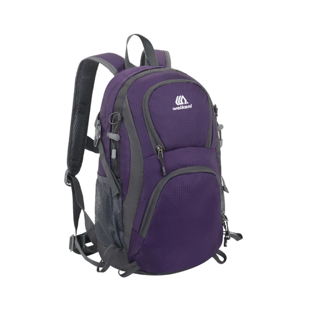 Duurzame waterdichte dames rugzak voor wandelen en reizen, gemaakt van sterk materiaal voor outdoor gebruik.