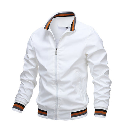 "Lichtgewicht ademende heren zomerjas in blauw, elegant design, ideaal voor casual en formele zomeroutfits"