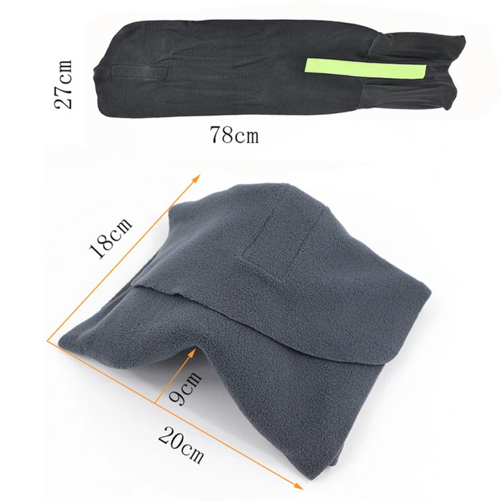 Nekreiskussen voor verlichting van nekpijn en vermoeidheid op reis. Ergonomische nekondersteuning.