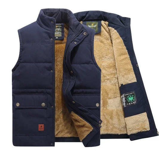 "Lichtgewicht heren bodywarmer, stijlvol en veelzijdig ontwerp, diverse kleuren: legergroen, blauw, zwart, khaki"