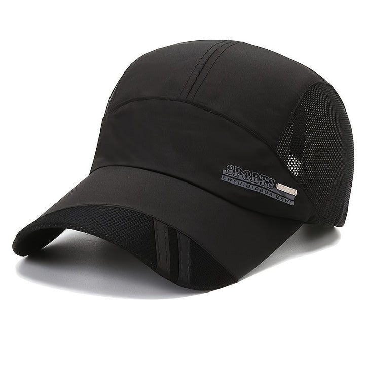 Unisex lichtgewicht sportpet, ademend en verstelbaar voor comfort tijdens hardlopen en sport.