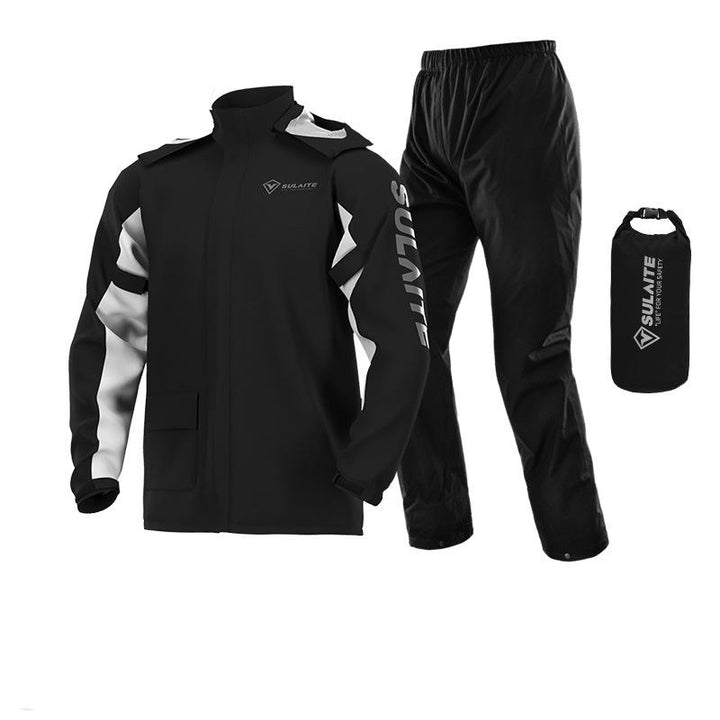 Stormbestendig waterdicht regenpak, robuust en betrouwbaar voor zware regen en intensief outdoor gebruik. Unisex design.