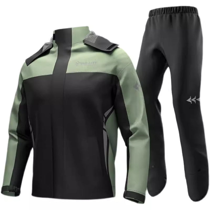 Waterdichte regenbroek van het lichtgewicht unisex regenpak, elastische taille voor comfort en bewegingsvrijheid.