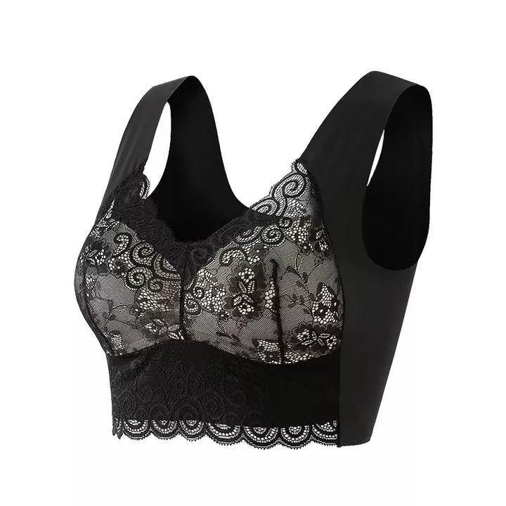 Zachte, naadloze plus size dames BH, beugelvrij en anti-verzakking, perfect voor dagelijks comfort.