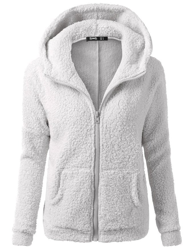 Zacht effen fleece vest voor dames, met rits, perfect voor laagjes.
