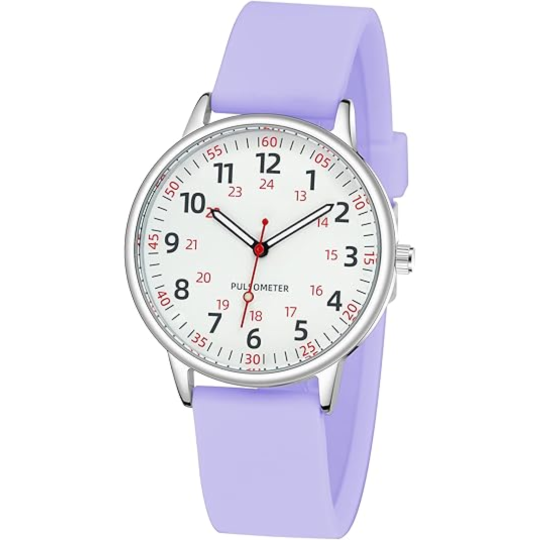Hygiënisch dames zusterhorloge, waterdicht siliconen voor nauwkeurige tijdmeting in de zorg.