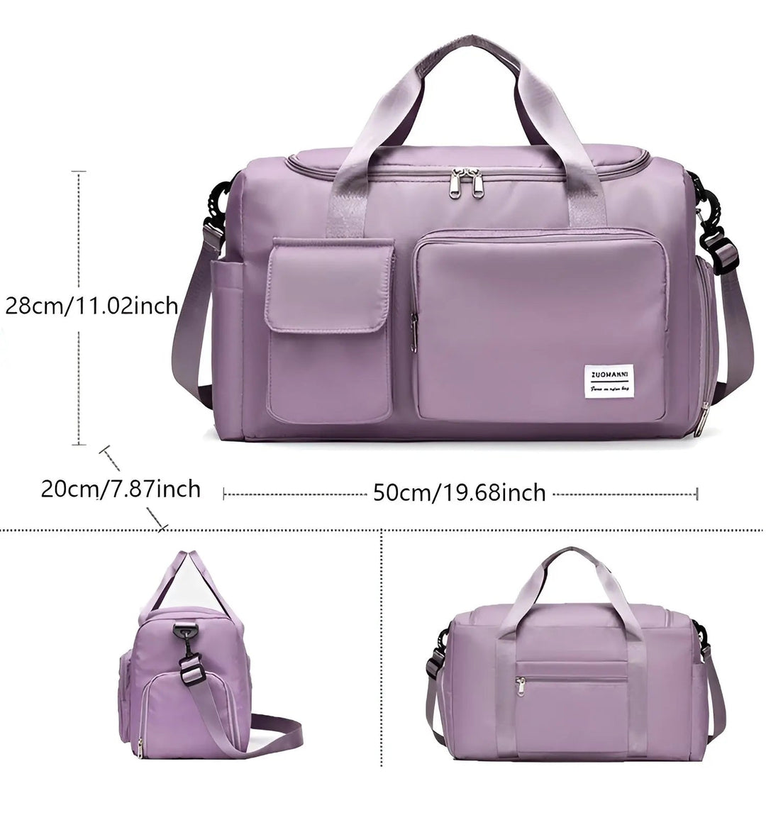 Stijlvolle waterdichte reistas voor heren en dames, duurzaam en perfect als handbagage.