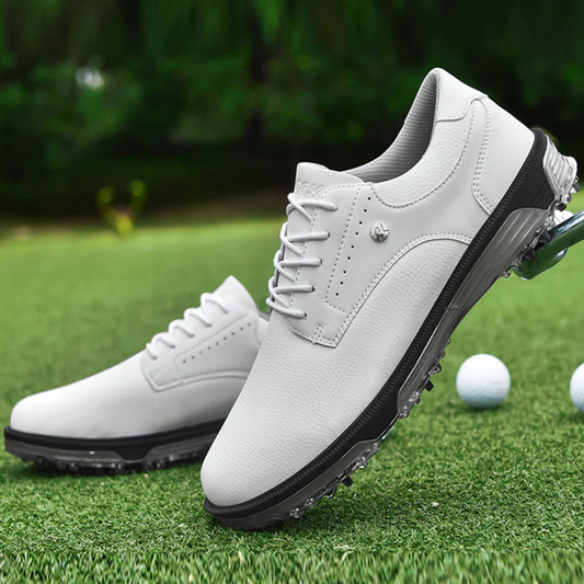 "Limited Edition golfschoenen herenschoen, wit en marineblauw, waterdicht met antislipzool voor comfort en stijl op de golfba