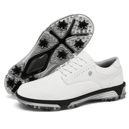 "Limited Edition golfschoenen herenschoen, wit en marineblauw, waterdicht met antislipzool voor comfort en stijl op de golfba