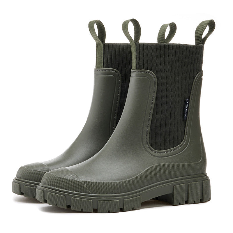 Veelzijdige dames Chelsea boots, orthopedisch en modieus, met gripvolle profielzool voor alle seizoenen.