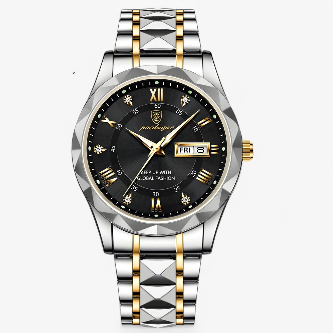 Livio™ Luxe herenhorloge, een symbool van tijdloze elegantie en zakelijke precisie aan de pols.