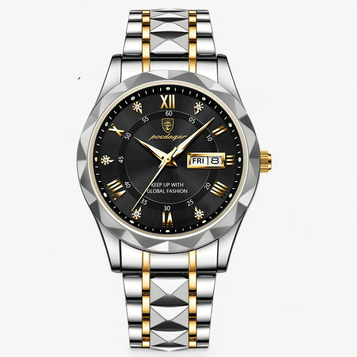 Livio™ Luxe herenhorloge, een symbool van tijdloze elegantie en zakelijke precisie aan de pols.