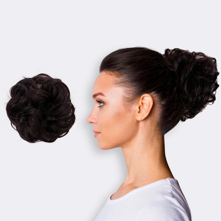 BunPop haarextensie scrunchie. Geeft jouw knot direct meer volume en een volle uitstraling.