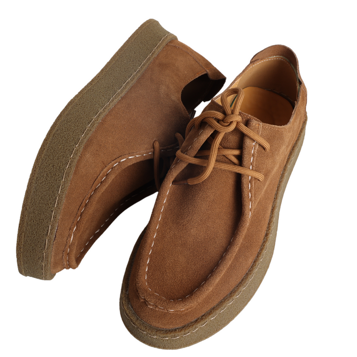 Nette bruine herenschoenen met veters, een stijlvolle en veelzijdige keuze voor zowel casual als formele outfits.