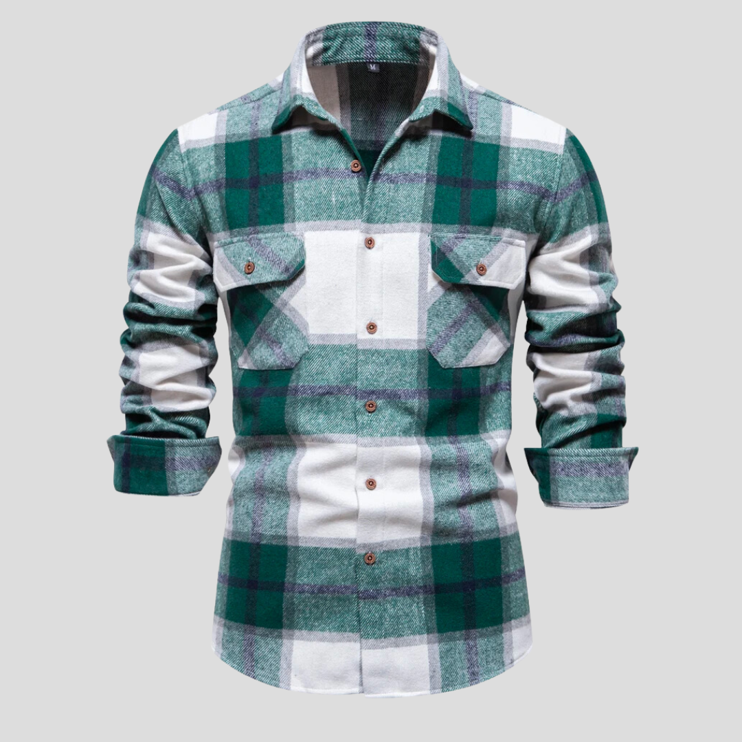 Heren overshirt met ruitprint. Warm, stijlvol en casual. Perfecte winterkleding voor heren.