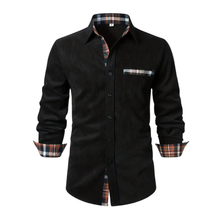 Netjes opgevouwen heren casual shirt met lange mouwen, een veelzijdig en comfortabel kledingstuk voor elke dag.