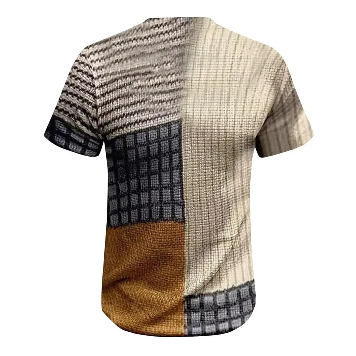 Veelzijdige heren polo met stijlvolle prints. Comfortabel voor alle seizoenen, ideaal voor een trendy casual look.