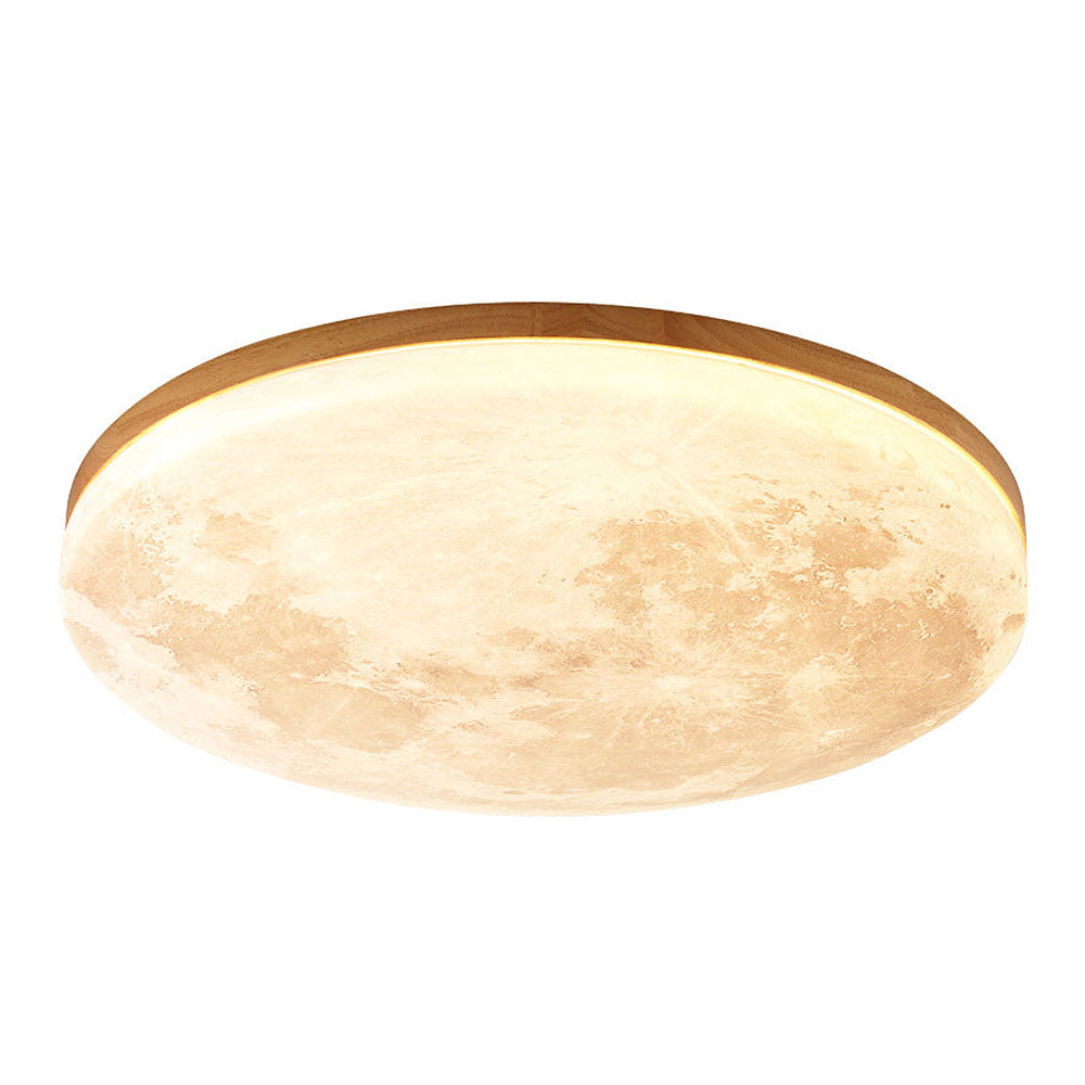 Kinderkamer maanlamp plafondlamp, betoverend 3D effect, veilige en dimbare LED sfeerverlichting.