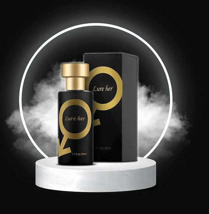 Verpakking van Mannen Feromonen Aantrekkingsparfum. De moderne doos omhult een fris en karaktervol herenparfum.