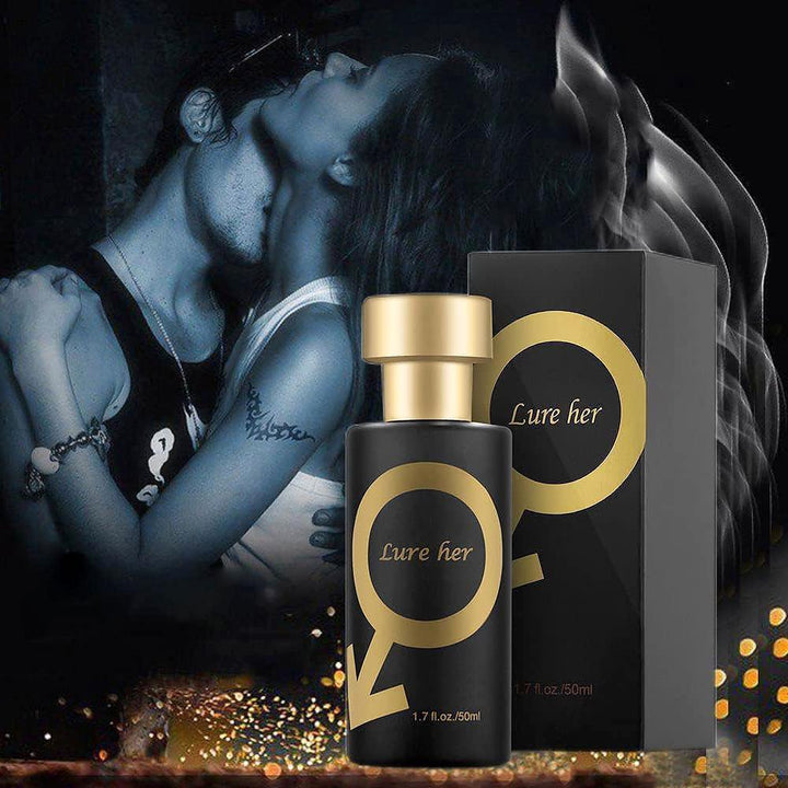 Detailopname van de elegante flacon Mannen Feromonen Eau de Parfum. Subtiele maar krachtige mannengeur.