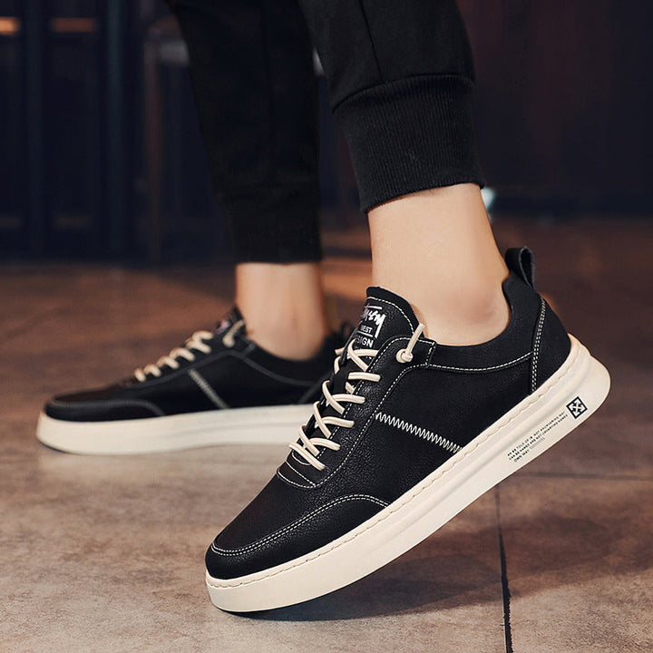 Heren sneakers Luuk, ademend en comfortabel. Verkrijgbaar in wit, zwart, khaki voor alle seizoenen.
