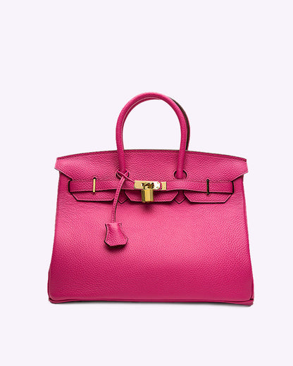 "Luxe leren handtas, elegante vrouwen tas van hoogwaardig leer met ruime interieurs en chique uitstraling, veelzijdig ontwerp