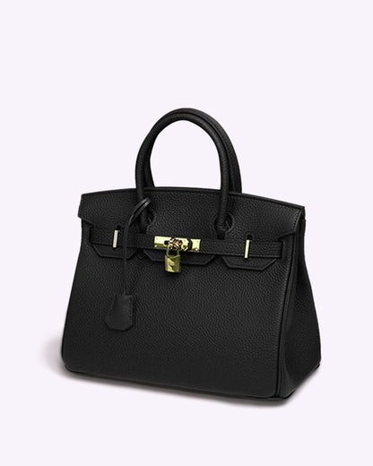 "Luxe leren handtas, elegante vrouwen tas van hoogwaardig leer met ruime interieurs en chique uitstraling, veelzijdig ontwerp