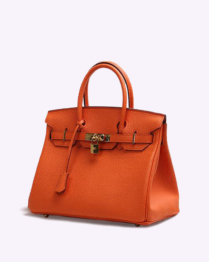 "Luxe leren handtas, elegante vrouwen tas van hoogwaardig leer met ruime interieurs en chique uitstraling, veelzijdig ontwerp