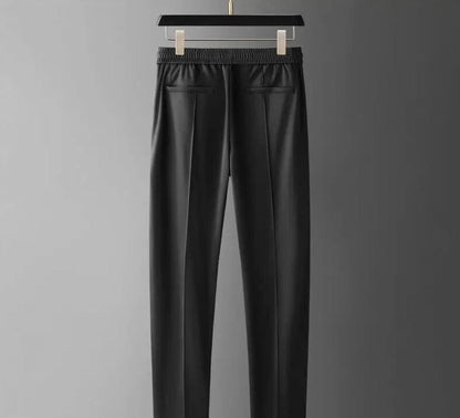 "Luxe tweedelige herenset, katoen-linnen, stijlvolle look, ademend en comfortabel, witte kleur, geschikt voor elke gelegenhei