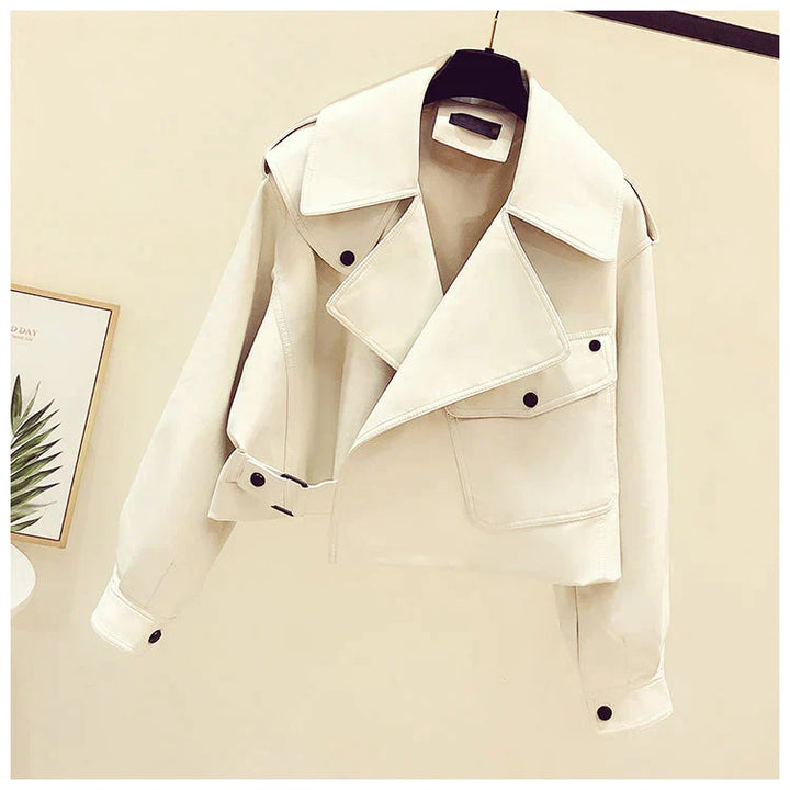 Comfortabele retro herfstjas voor dames, warm, chic en onmisbaar.
