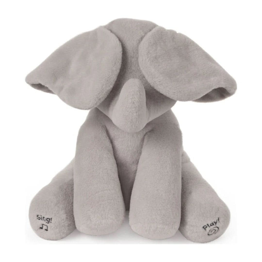 Interactieve pluche olifant met heldere knoppen voor liedjes & zinnen, educatief baby speelgoed.