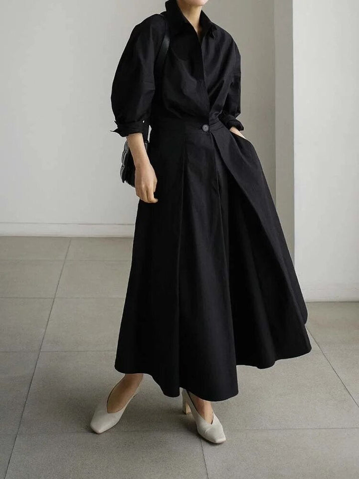 Stijlvolle dames maxi avondjurk, comfortabel met ruches voor elegante momenten.