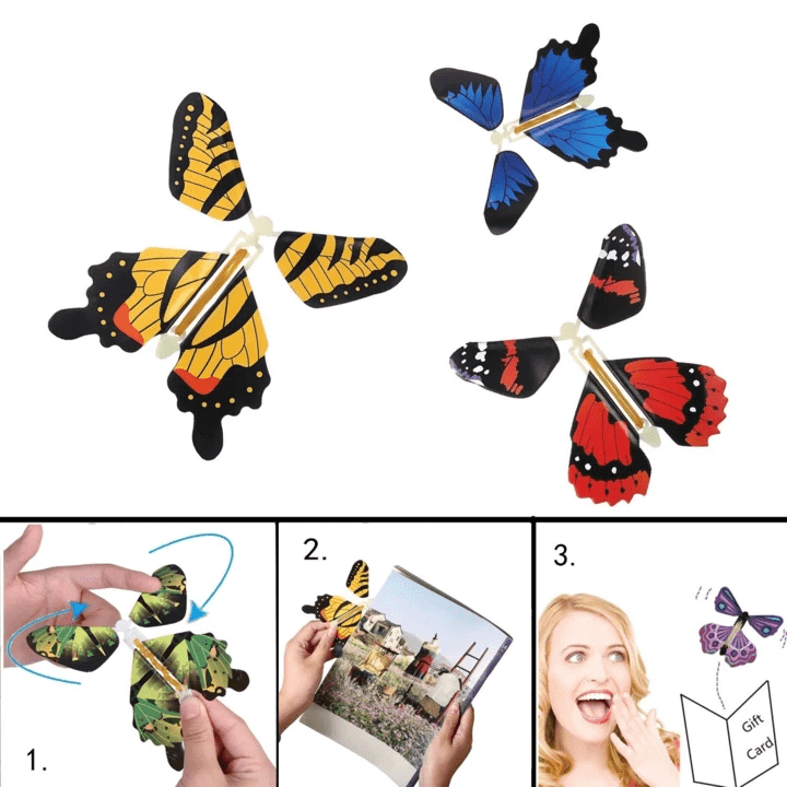 Maak indruk met dit unieke vliegende vlinder speelgoed; perfect als verrassing voor bruiloftsgasten.