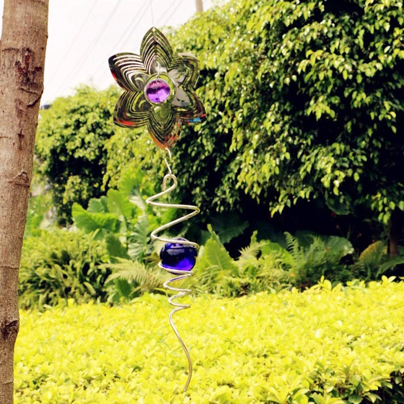 Origineel cadeau: metalen magische bal tuindecoratie die een betoverende optische illusie creëert voor elke tuinliefhebber.