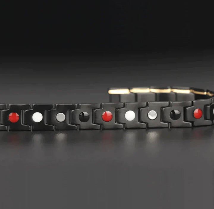 Krachtige unisex energie armband met magneten voor meer welzijn en vitaliteit.