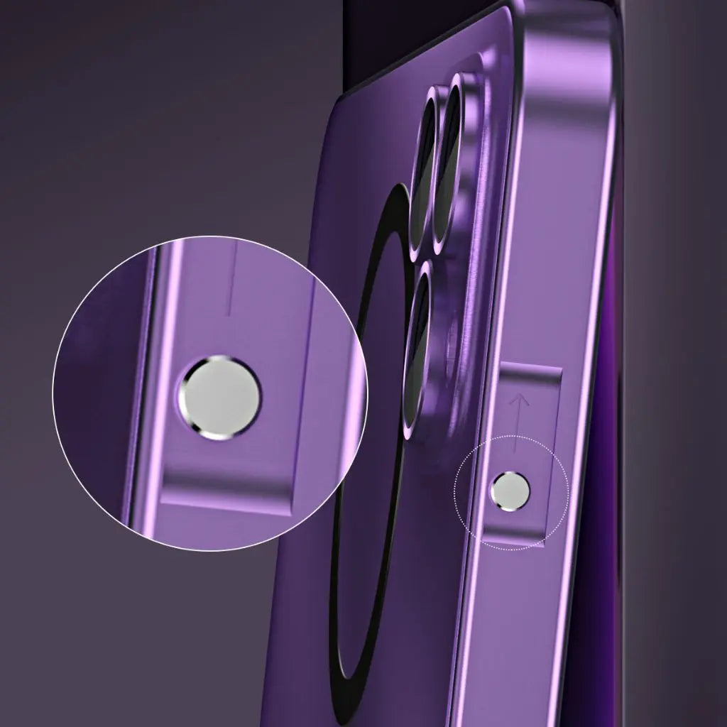 Apple iPhone MagSafe hoesje, luxe uitstraling, magnetische bevestiging en anti-val functionaliteit.