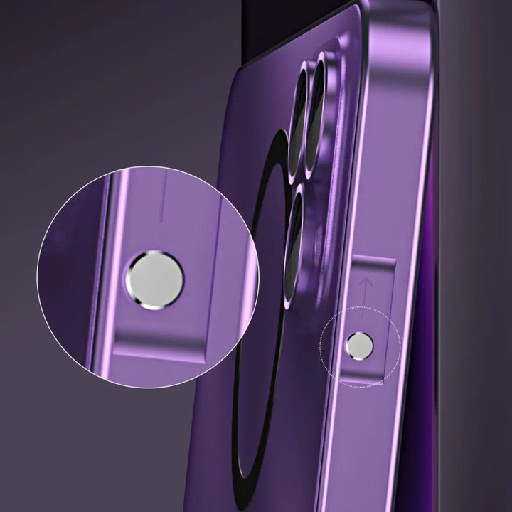 Apple iPhone MagSafe hoesje, luxe uitstraling, magnetische bevestiging en anti-val functionaliteit.