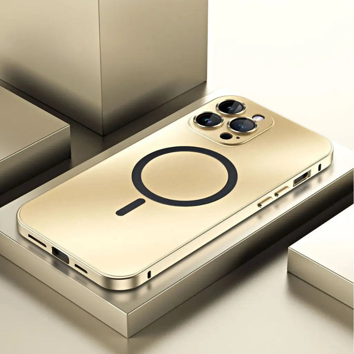 Geavanceerd magnetisch iPhone hoesje met versterkte hoeken, MagSafe ready en stijlvolle look.